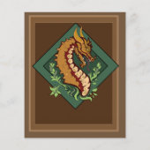 Stylized Brown Dragon (Back)