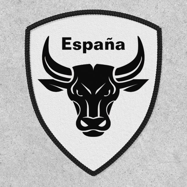 Stylized Bull custom text & color Patch (Front)