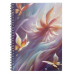 Stylized Butterflies and Flower Notebook