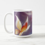 Stylized Butterfly and Flower Coffee Mug