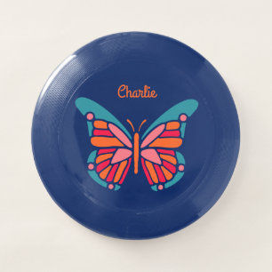 Stylized Butterfly custom name frisbee