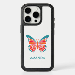 Stylized Butterfly custom name phone cases