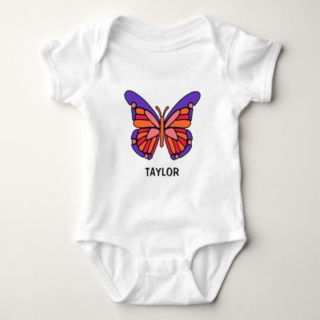 Stylized Butterfly custom name shirts & jackets (Front)