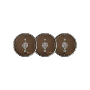 Stylized butterfly golf ball marker