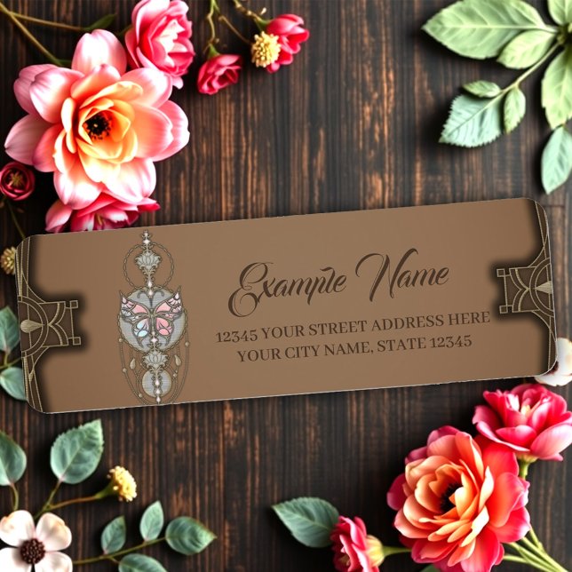 Stylized butterfly  label (Creator Uploaded)