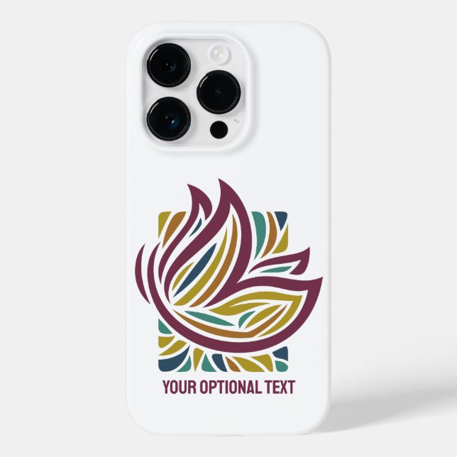 Stylized Butterfly Optional Text Case-Mate iPhone Case (Back)