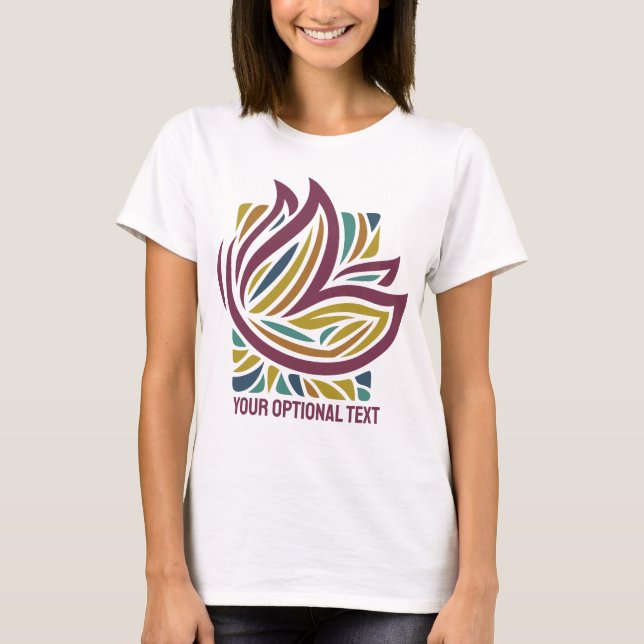 Stylized Butterfly Optional Text T-Shirt (Front)