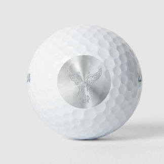 Stylized Butterfly Round Tail, Embossed-effect Golf Balls
