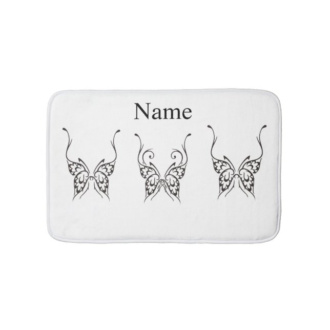 Stylized Butterfly Tattoo Thunder_Cove Bath Mat (Front)