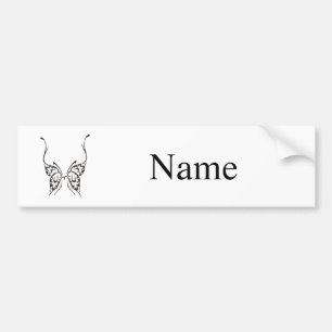 Stylized Butterfly Tattoo Thunder_Cove Bumper Sticker