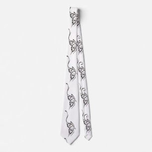 Stylized Butterfly Tattoo Thunder_Cove Neck Tie