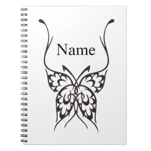 Stylized Butterfly Tattoo Thunder_Cove Notebook