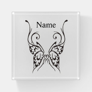 Stylized Butterfly Tattoo Thunder_Cove Paperweig Paperweight