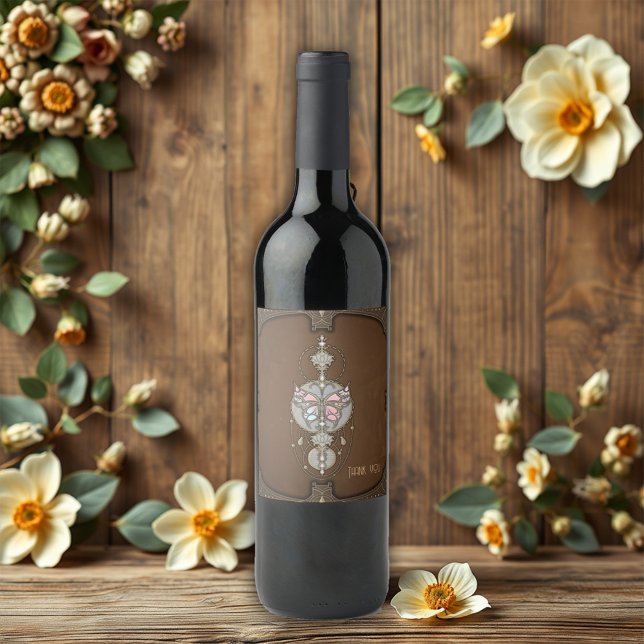 Stylized butterfly  wine label (Creator Uploaded)