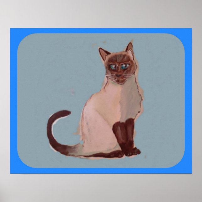 Stylized cat Poster (Front)