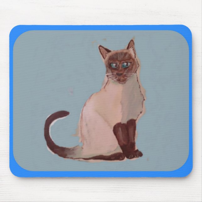 Stylized Cat Poster mouse pad (Front)