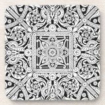 Stylized ceiling panel design, 1870