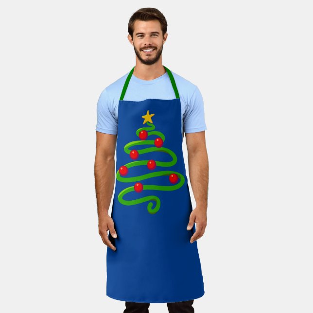 Stylized Christmas Tree Apron (Worn)