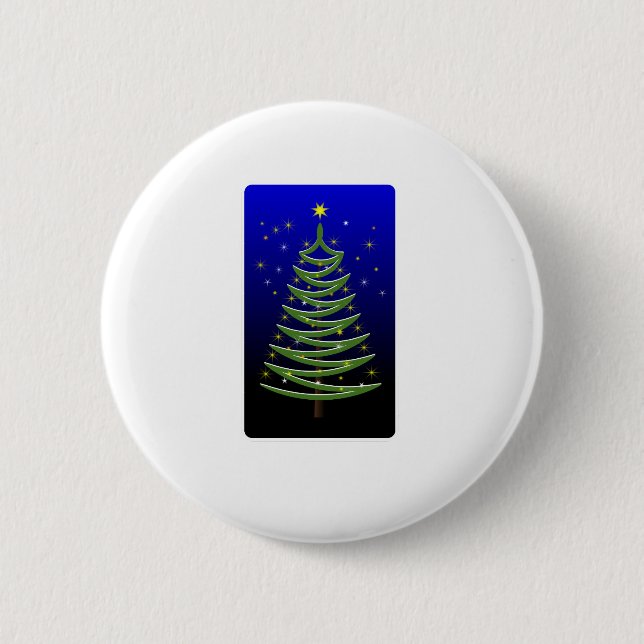 stylized christmas tree button (Front)