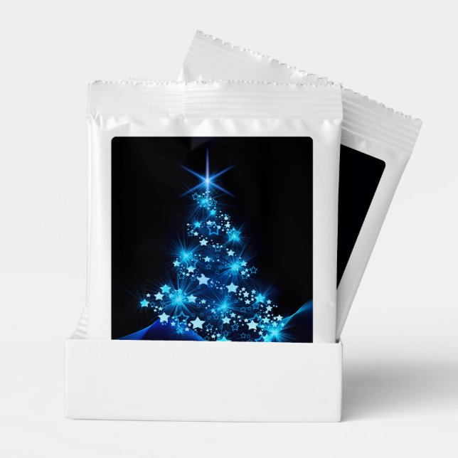 stylized Christmas tree SlipperyJoe glowing blue s Margarita Drink Mix (Pair)