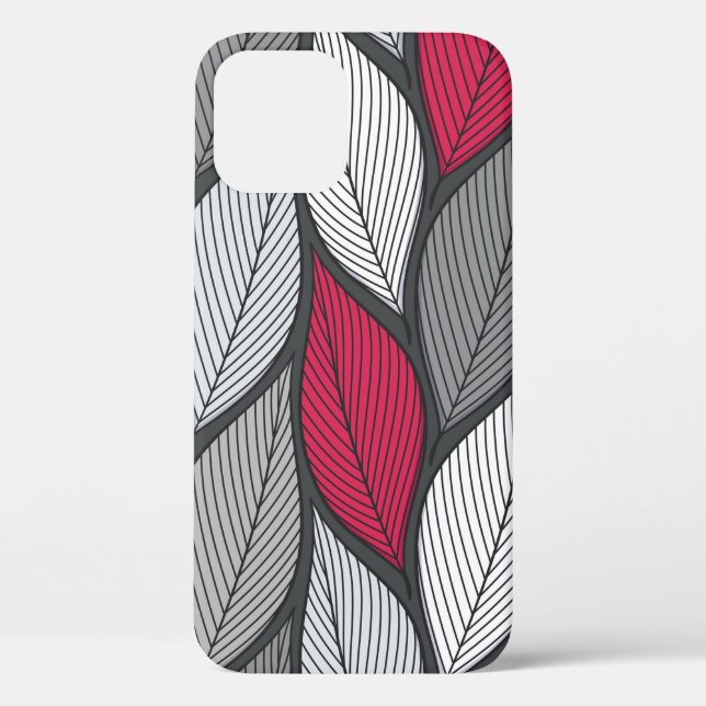 Stylized colorful leaves seamless pattern Case-Mate iPhone case (Back)