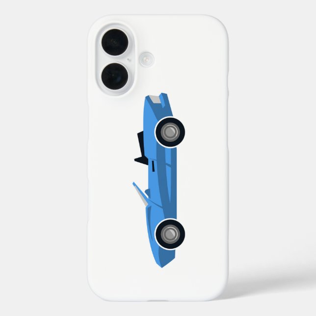 Stylized Convertible Sports Car Case-Mate iPhone Case (Back)