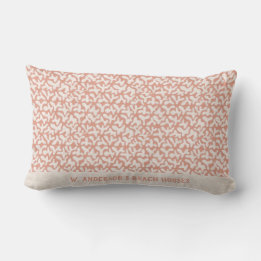 Stylized Corals | Seashell Beige Textured Lumbar Pillow