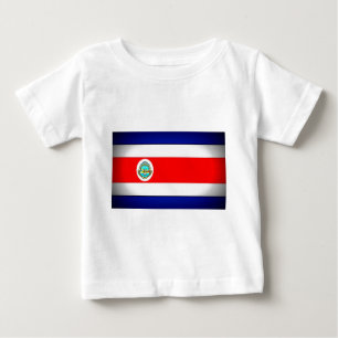 Stylized Costa Rica Flag Baby T-Shirt