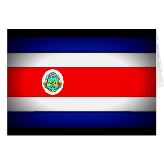Stylized Costa Rica Flag Cards (Front Horizontal)