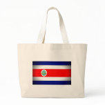 Stylized Costa Rica Flag Large Tote Bag Stylized Costa Rica Flag Large Tote Bag