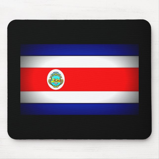 Stylized Costa Rica Flag Mouse Pad (Front)