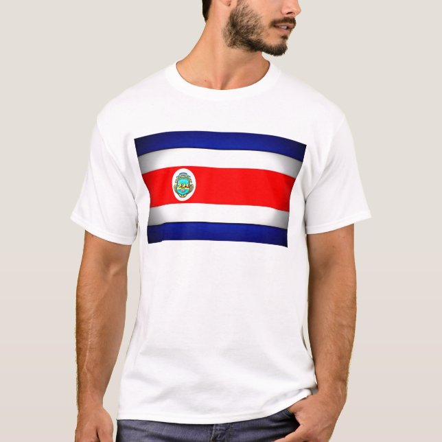 Stylized Costa Rica Flag T-Shirt (Front)