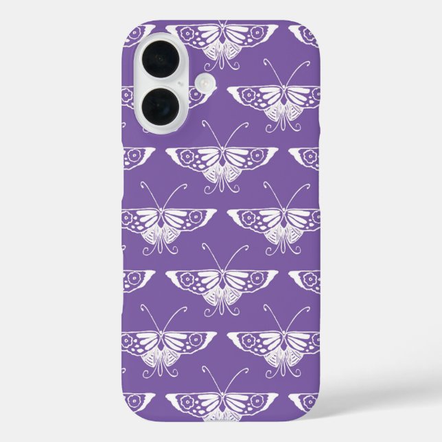 Stylized Deco butterfly  - dusty lilac Case-Mate iPhone Case (Back)