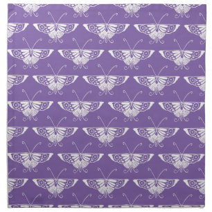 Stylized Deco butterfly - dusty lilac Cloth Napkin