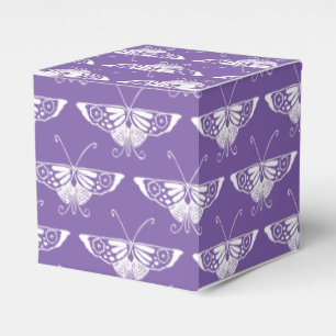 Stylized Deco butterfly - dusty lilac Favor Boxes