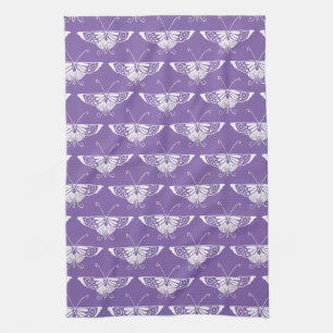 Stylized Deco butterfly - dusty lilac Towel