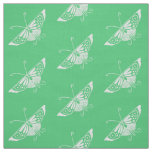 Stylized Deco Butterfly, Mint Green Fabric