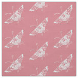 Stylized Deco Butterfly, Shell Pink Fabric