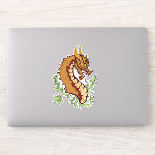 Stylized Dragon Bust Sticker