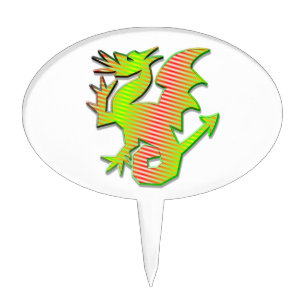 Stylized Dragon Cake Topper