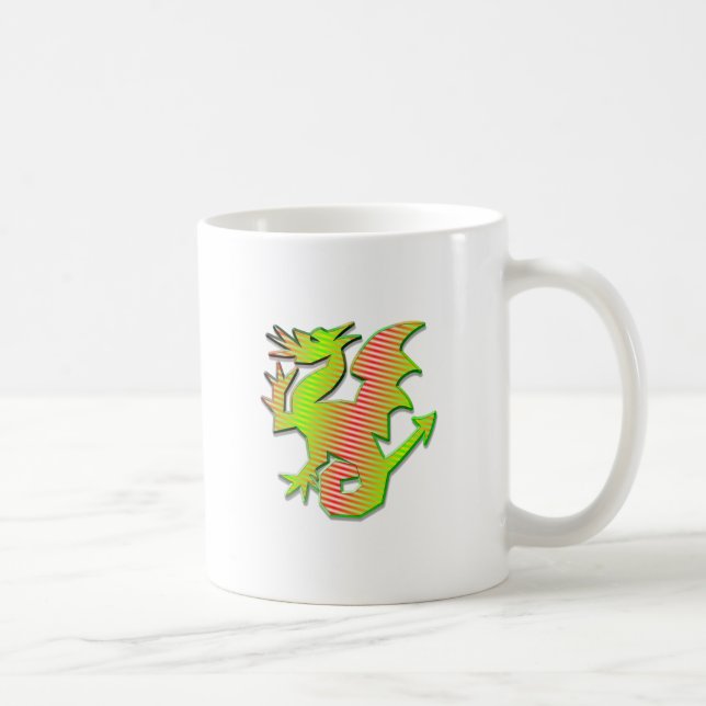 Stylized Dragon Coffee Mug (Right)