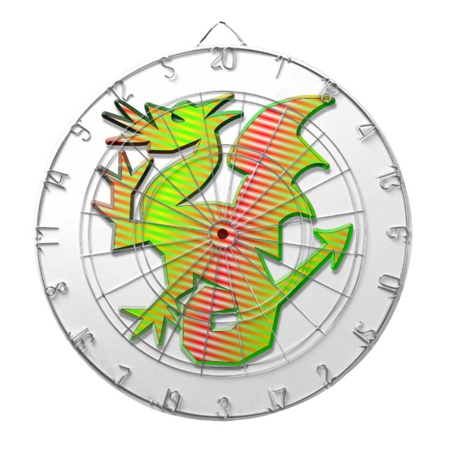 Stylized Dragon Dartboard (Front)