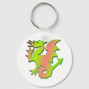 Stylized Dragon Keychain