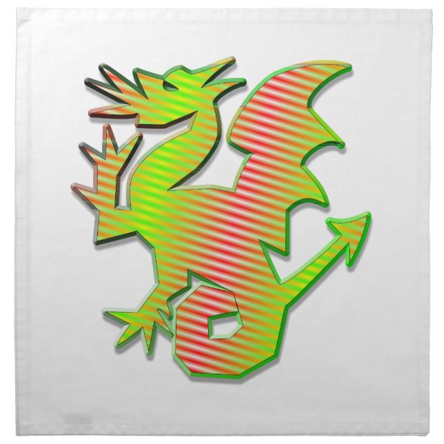 Stylized Dragon Napkin (Front)