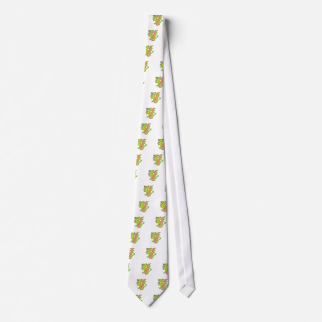 Stylized Dragon Neck Tie (Front)