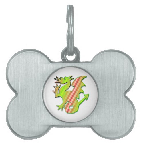 Stylized Dragon Pet ID Tag