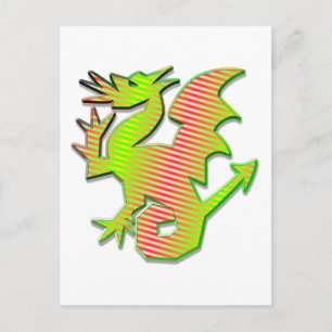 Stylized Dragon Postcard