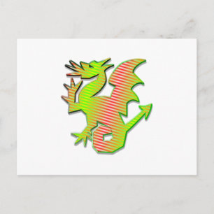 Stylized Dragon Postcard