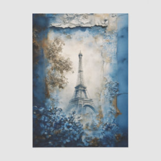 Stylized Eiffel Tower Paris Collage FE1 Decoupage Tissue Paper