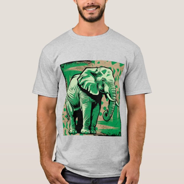 Stylized Elephant T-Shirt (Front)